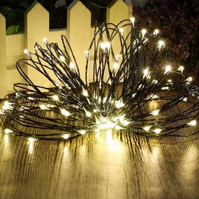 Світлодіодна гірлянда роса 50 Led 5м 8 режимів теплий колір USB CW-G-50L5NU ColorWay