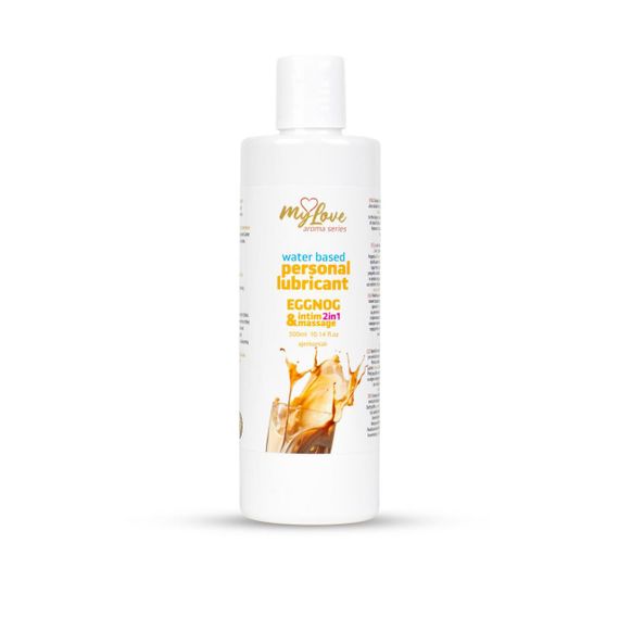 2в1 лубрикант та масажний гель - MyLove Aroma Series Intim&Massage Eggnog, 300 мл Sex Aura