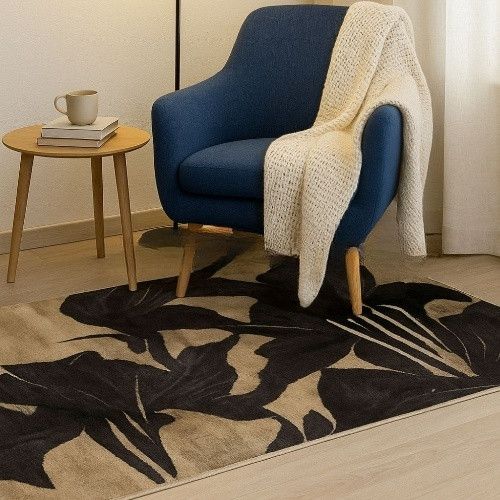 Килимок універсальний для підлоги Плюш Квітка 75*150см сірий Дариана | Зображення 3