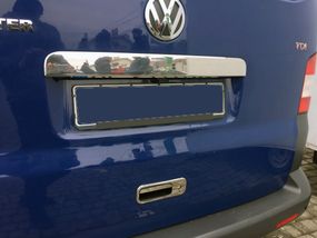 Накладка над номером двері Ляда (нерж) Transporter, Carmos - Турецька сталь для Volkswagen T5 2010-2015 рр