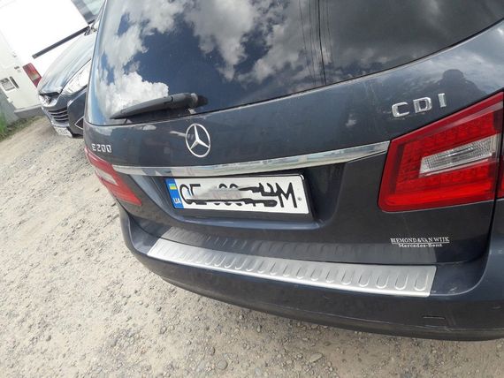 Накладка на задній бампер OmsaLine (2009-2013, SW, нерж) для Mercedes E-сlass W212 рр | Зображення 2