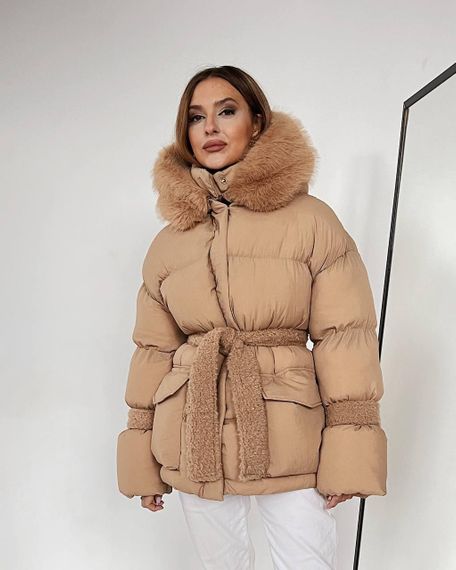 Пуховик с опушкой Cresh Puffer