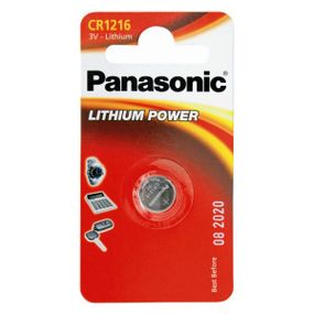 Батарейка Panasonic литиевая CR1216 блистер, 1 шт. (CR-1216EL/1B)