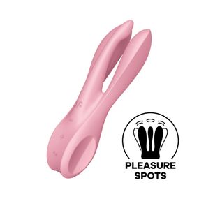 Клиторальный вибратор Satisfyer Threesome 1 Pink с тремя гибкими пальчиками