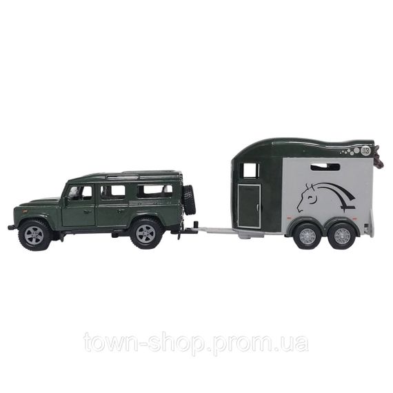 Игровой набор - Land Rover (с прицепом и фигурками лошадей)