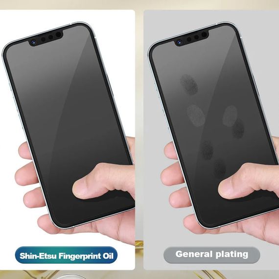 Захисне 2.5D скло Blueo Corning Gorilla Glass для Apple iPhone 15 Plus / 16 Plus (6.7") Чорний | Зображення 3