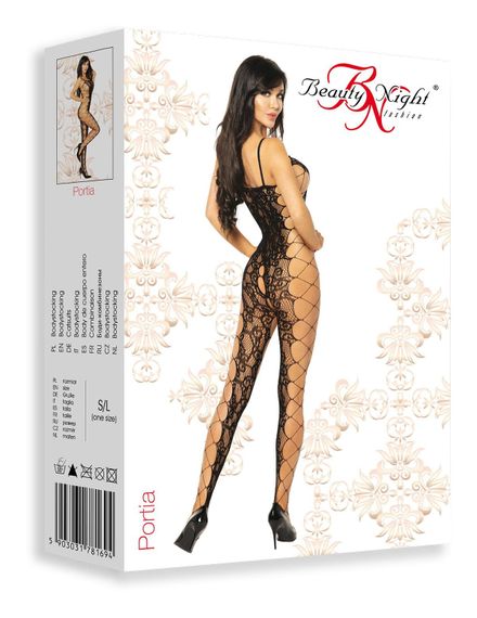 Бодистокинг Beauty Night BODYSTOCKING PORTIA Черный S/M/L | Зображення 3