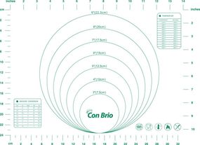 Килимок силіконовий для тіста і випічки Con Brio CB-675, 30х40 см антипригарний зелений