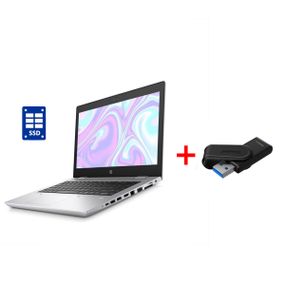 Ультрабук HP ProBook 640 G4 / 14" (1920x1080) IPS / Intel Core i3-8130U (2 (4) ядра по 2.2 - 3.4 GHz) / 8 GB DDR4 / 128 GB SSD / Intel UHD Graphics 620 / WebCam / Win 11 Pro б/у + Подарок  Новый флеш-накопитель Kingston 64GB
