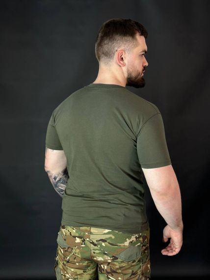 Футболка Військова Олива Х/Б Military Бавовна | Зображення 6