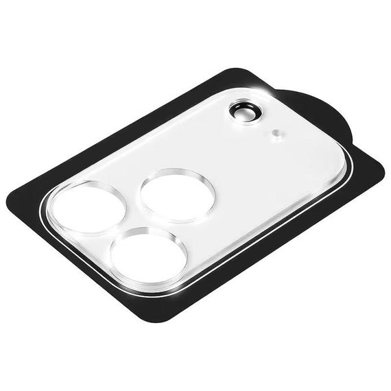 Защитное стекло на камеру Full Block (тех.пак) для Apple iPhone 17 Pro Max (6.9") Прозрачный