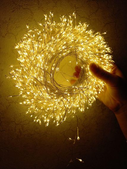 Гірлянда «Кінський хвіст Роса», 30 ниток по 2м, 600 LED, USB, 8 режимів, Теплий білий, XPRO (47715-_377) | Зображення 5