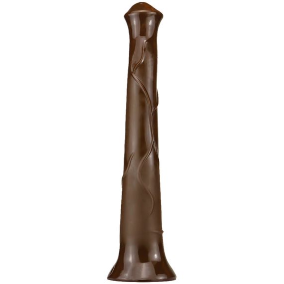 Реалістичний кінський фалоімітатор коричневого кольору (40*6 см)