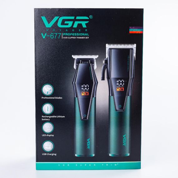 Машинка для стрижки 2 шт VGR V-677 (43446-V-677_1280) | Зображення 9