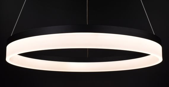 Люстра світлодіодна підвісна LED світильник для квартири на стелю лед 26751 Чорний 35-160х60х60 см. | Зображення 4