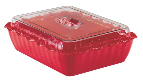 Салатник Cambro 26,5х33,5х8 см, Красный, 4, 6 л | Зображення 3
