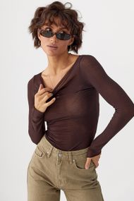 Приталений лонг у сітку - темно-коричневий цвет, M (є розміри)