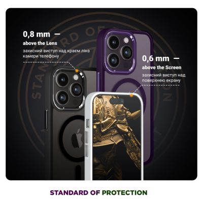 Чехол для мобильного телефона Armorstandart Unit MagSafe Apple iPhone 13 Pro Max Matte Clear Silver (ARM70461) | Зображення 3