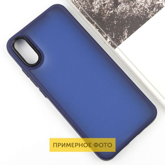 Чехол TPU+PC Lyon Frosted для Oppo A60 4G Navy Blue | Зображення 1
