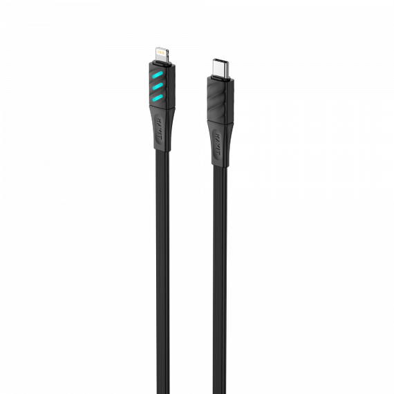 Кабель USB-C - Lightning HAVIT HV-CB6255 PD30W 1м з LED індикатором