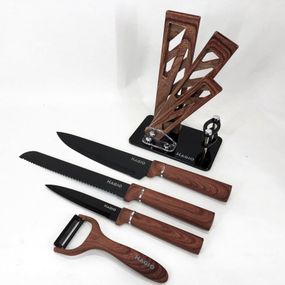 Хорошие ножи для поваров Magio, Бюджетные кухонные ножи, Набор ножей для новой кухни QO-64