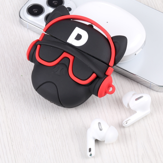 Силиконовый 3D чехол для наушников Apple AirPods Pro 1/2  Toys Dog Красный | Зображення 3