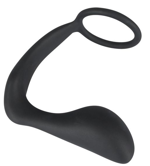 Ерекційне кільце з анальною пробкою - Black Velvets Ring & Plug | Зображення 1