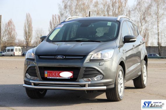 Передній захист ST014 (нерж.) 51/42 мм для Ford Kuga/Escape 2013-2019 рр | Зображення 2