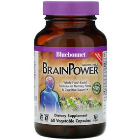 Комплекс для профилактики работы головного мозга Bluebonnet Nutrition Targeted Choice, BrainPower 60 Veg Caps
