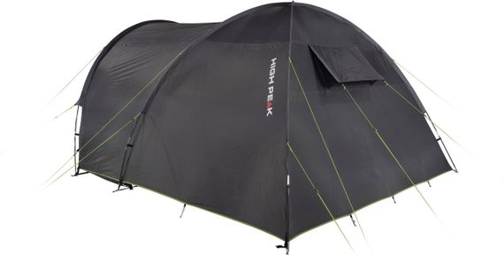 Туристичний намет пʼятимісний High Peak Samos 5 Dark Grey/Green Намет на сім'ю Великий намет для військових | Зображення 2