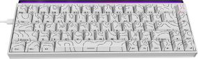 Клавіатура провідна комп'ютерна Ajazz NK68 Red switches White NK68-R-W біла