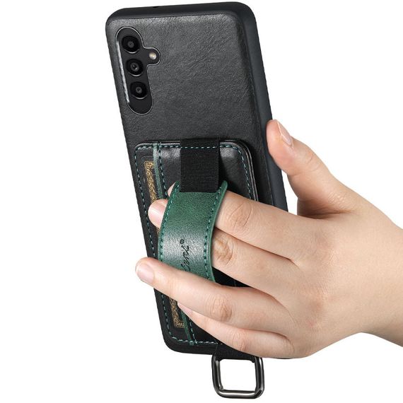 Кожаный чехол Wallet case and straps для Samsung Galaxy A14 4G/5G Черный / Black | Зображення 2