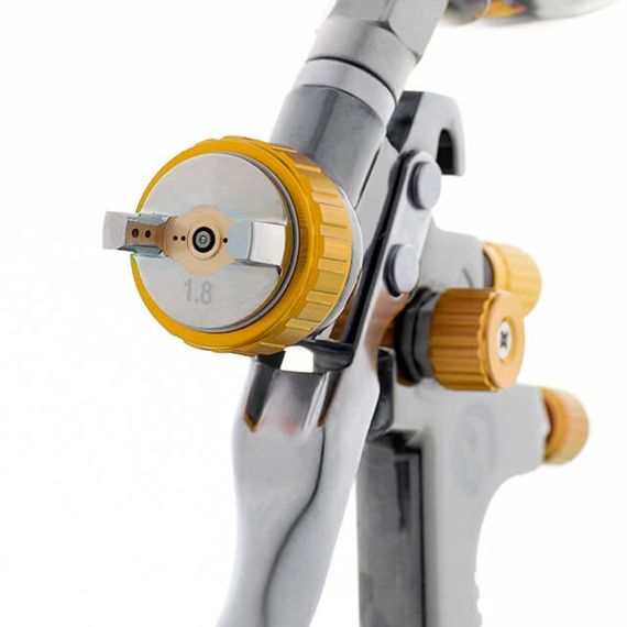 Фарбопульт пневматичний LVLP BRONZE професійний, верхній металевий бачок INTERTOOL PT-01351 | Зображення 1