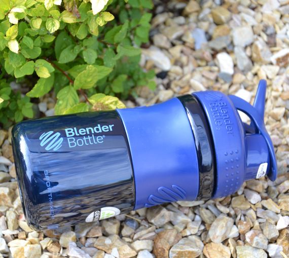 Шейкер спортивний (пляшка) BlenderBottle SportMixer Flip 20oz/590ml Navy | Зображення 5