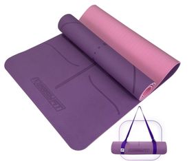 Коврик для йоги и фитнеса EasyFit Polarity Padma с ремнем (EF-A1924-VP)