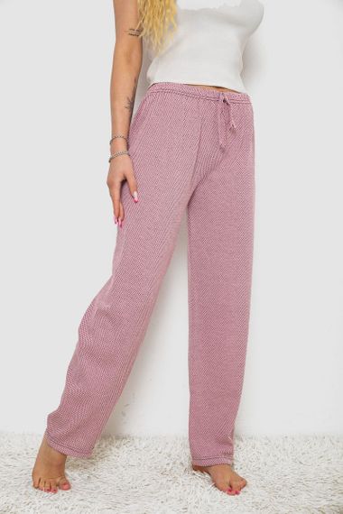 Штани жіночі домашні, колір пудровий, 238R58220-2 | Зображення 2