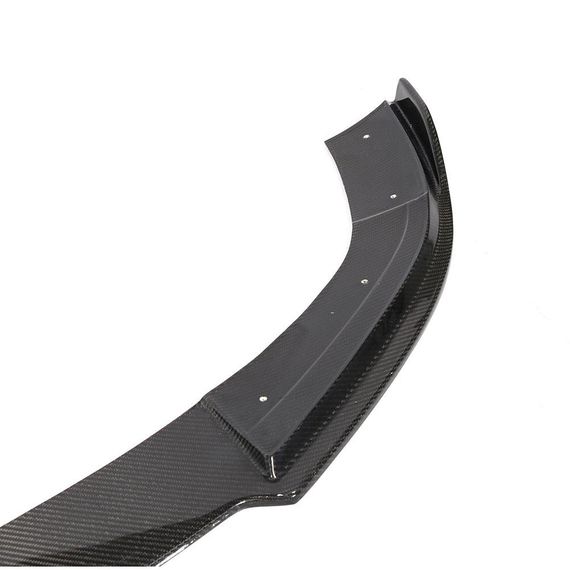 Накладка на передній бампер Lip V2 (для AMG-Line 2013-2016, Карбон) для Mercedes E-сlass W212 рр | Зображення 3