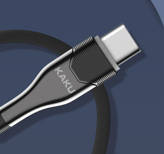 USB кабель Kaku KSC-223 USB - Type-C 1.2m з підсвічуванням - Black | Зображення 4