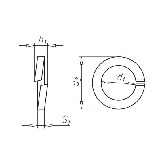 Шайба гроверна SPG DIN7980 A2 M3 WURTH | Зображення 1