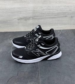 Літні кросівки New Balance колір чорний/білий
