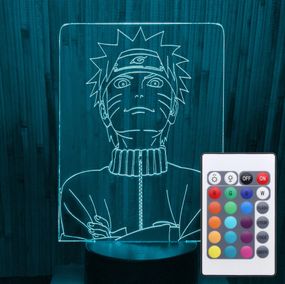 Акриловый светильник-ночник с пультом 16 цветов Наруто tty-n000025
