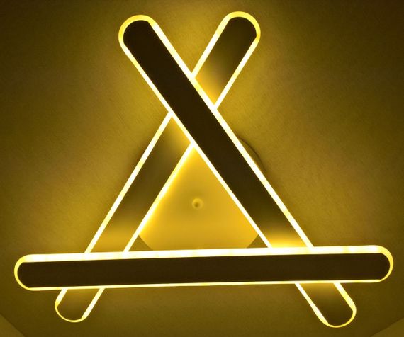 Люстра світлодіодна стельова LED світильник для квартири на стелю лед 25334 Білий 10х51х51 см. | Зображення 1