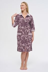 Жіночий халат Nusa 0505 на блискавці, фіолетовий M