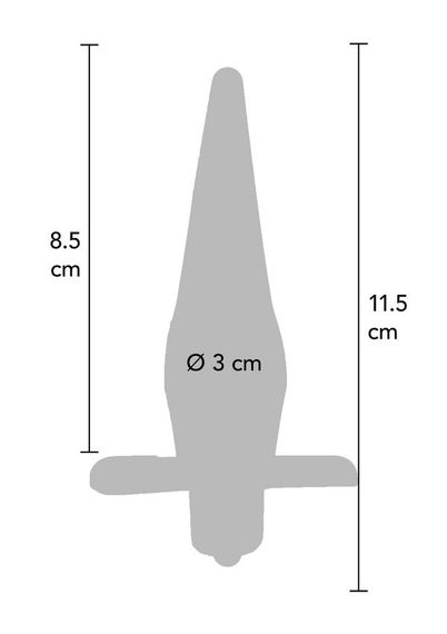 Анальный вибратор Toy Joy Power Buttplug серый sexstyle | Зображення 4