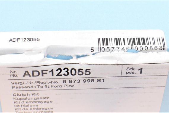 Комплект зчеплення Ford Escort Fiesta 80-97 d=190mm  ADF123055 | Зображення 7