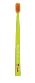 Зубна щітка Curaprox CS 5460 "Ultra Soft", d 0,10 мм. Салатовий з помаранчевим (LGO)