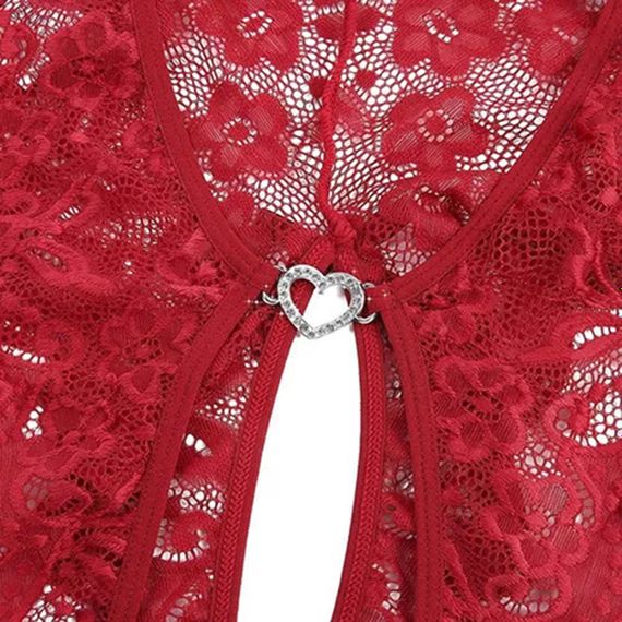 Еротичний мереживний боді Scarlet Desire з доступом, розмір S | Зображення 4