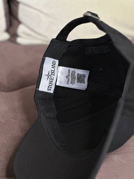 Кепка Stone Island black logo C008-3 | Зображення 1