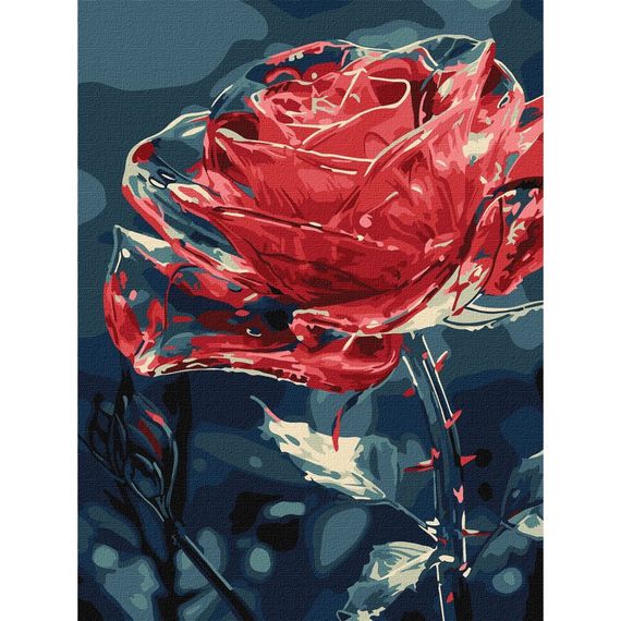 Картина по номерам "Хрустальный цветок" ©art_selena_ua KHO3285, 30х40 см