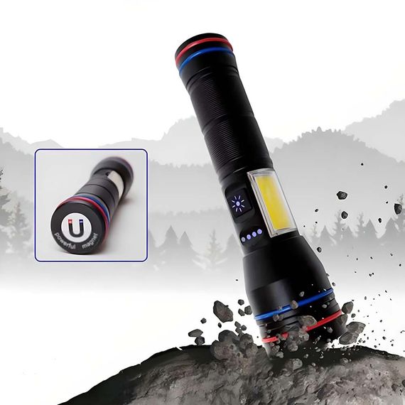 Ліхтарик PLD-231 White Laser LED XPRO з USB-зарядкою, 1х26650, Power Bank, магнітом, індикатором заряду та функцією зуму (47319-231_279) | Зображення 2